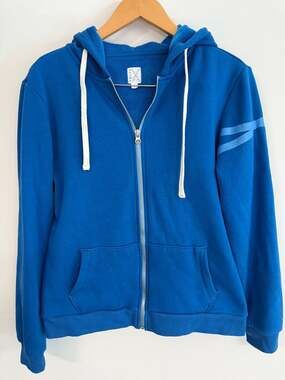 Regna X Women's Blue Fleece Lined Zip Up Hoodie Size L